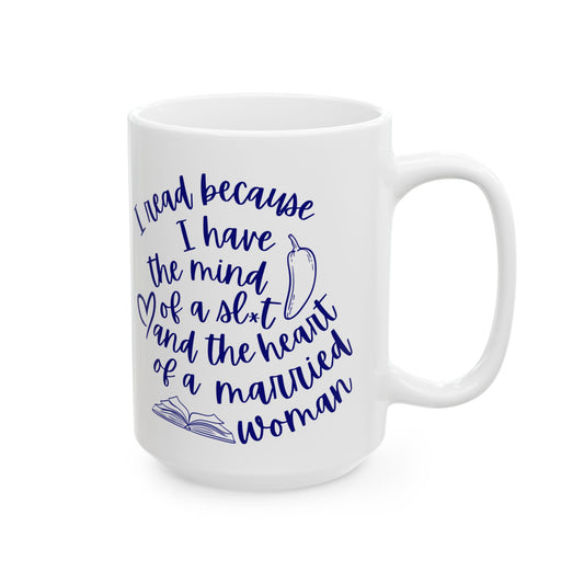 Spicy Book Lovers Blue Mug