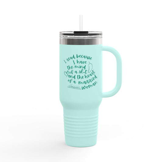 Statement Travel Reading Thermic Mug for Romance Romantasy Readers